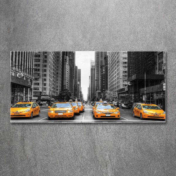 Foto auf Acryl New Yorker Taxis