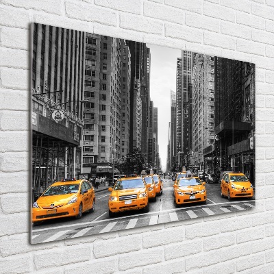 Foto auf Acryl New Yorker Taxis