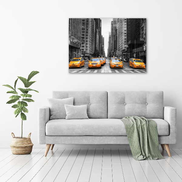 Foto auf Acryl New Yorker Taxis