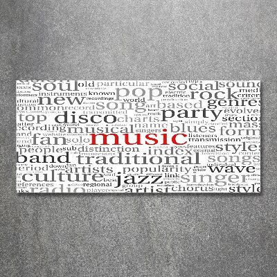 Acrylbild Fotodruck Musikgenres