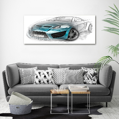 Bild auf Acrylglas Skizze eines Autos