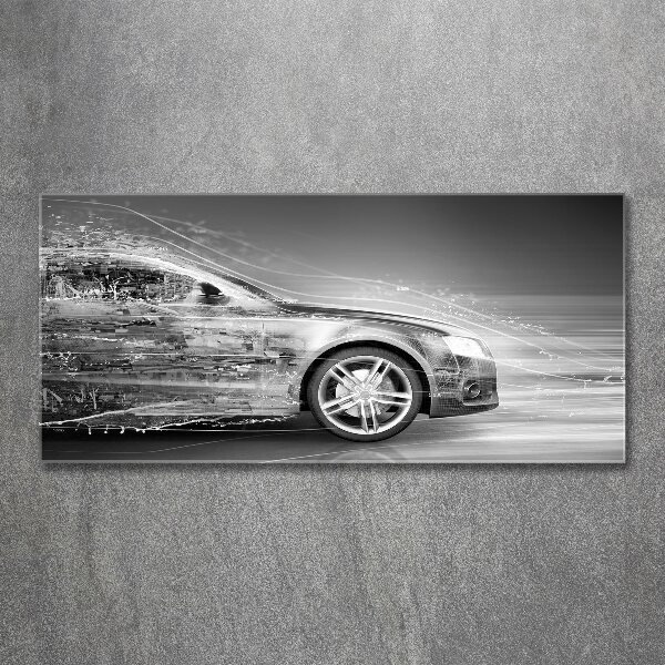 Acrylbild Fotodruck Ein rasendes Auto