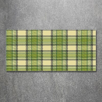 Acrylbild Fotodruck Grün kariert