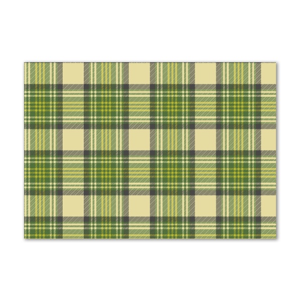 Acrylbild Fotodruck Grün kariert