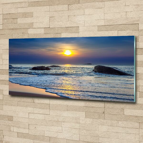 Foto auf Acryl Sonnenuntergang am Meer
