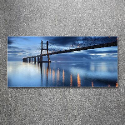 Acrylglas-Druck Beleuchtete Brücke