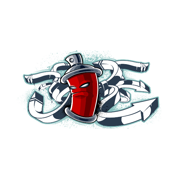 Bild auf Acrylglas Graffiti