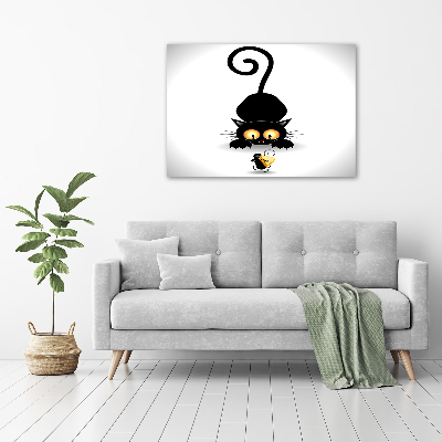 Foto auf Acryl Katz und Maus