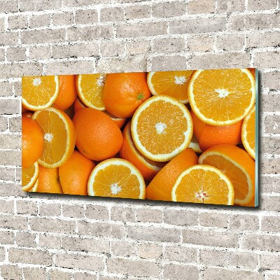 Acrylbild Fotodruck Orangenhälften