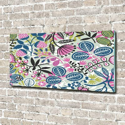 Bild auf Acrylglas Blumenmuster