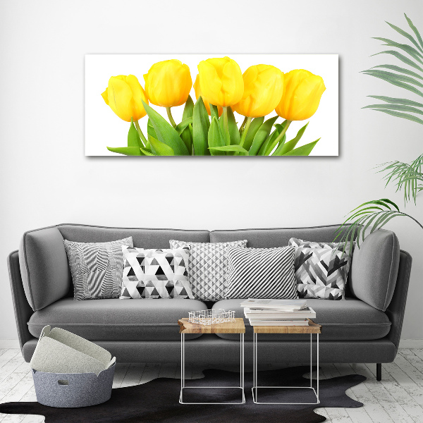 Foto auf Acryl Gelbe Tulpen