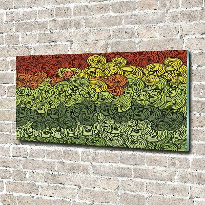 Bild auf Acrylglas Bunte Wellen