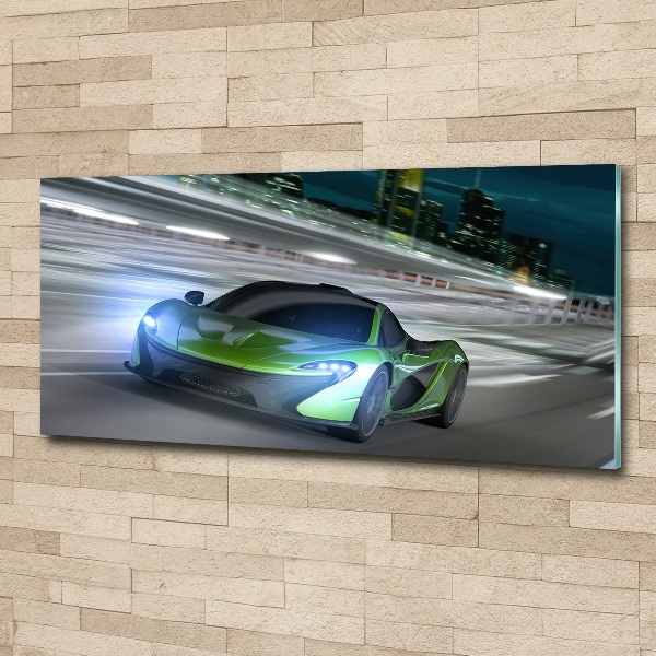 Acrylbild Fotodruck Rennfahrer