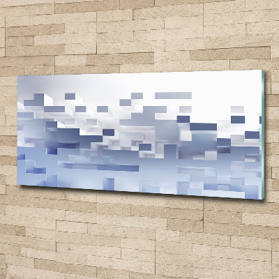 Acrylglas-Druck Würfelabstraktion