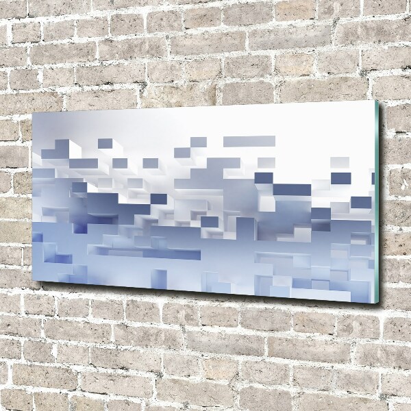 Acrylglas-Druck Würfelabstraktion