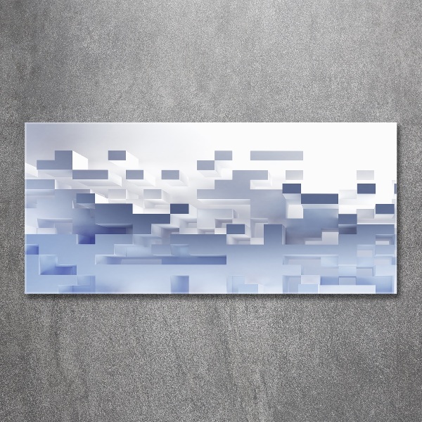 Acrylglas-Druck Würfelabstraktion