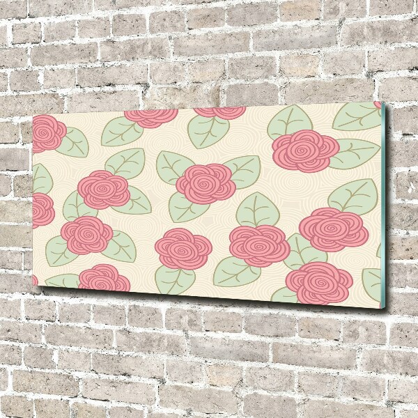 Acrylbild Fotodruck Rosen