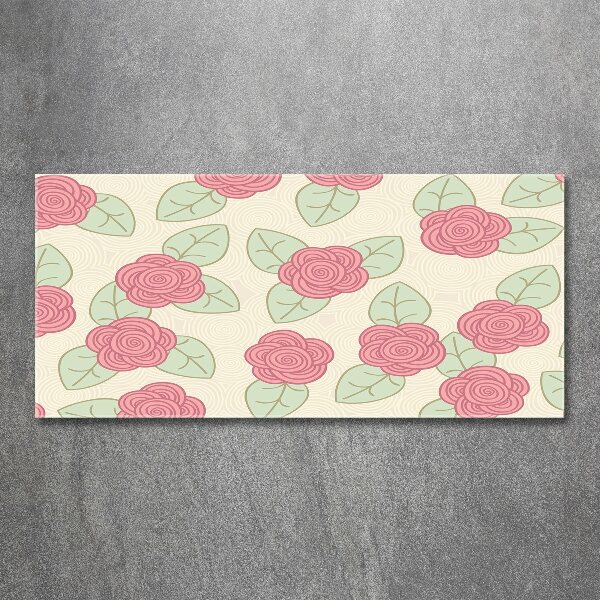 Acrylbild Fotodruck Rosen