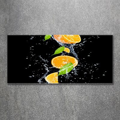 Foto auf Acryl Orangen und Wasser