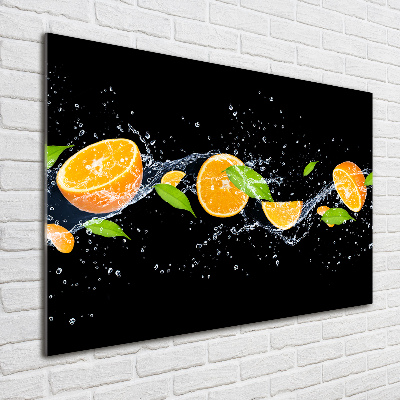 Foto auf Acryl Orangen und Wasser