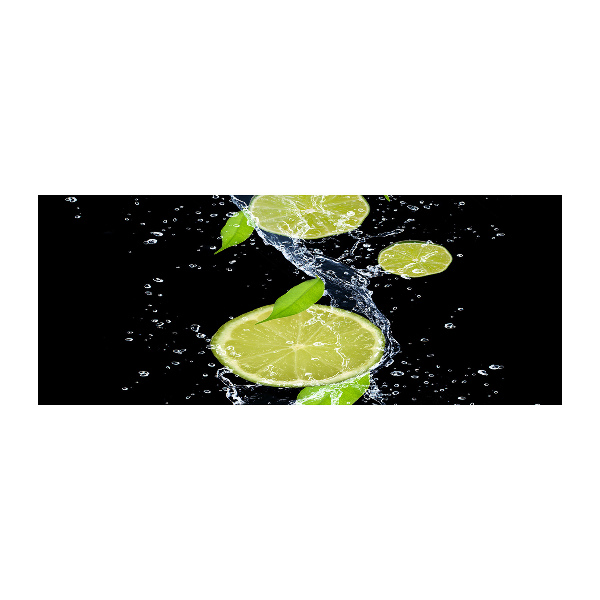 Acrylbild Fotodruck Limetten und Wasser