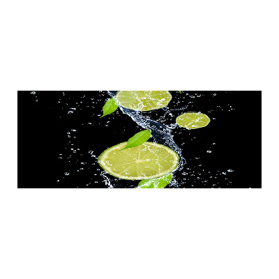 Acrylbild Fotodruck Limetten und Wasser