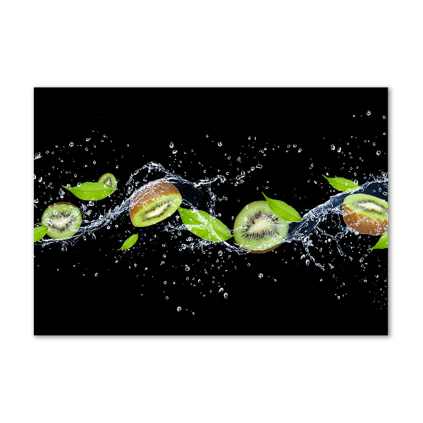 Acrylglas-Druck Kiwi und Wasser