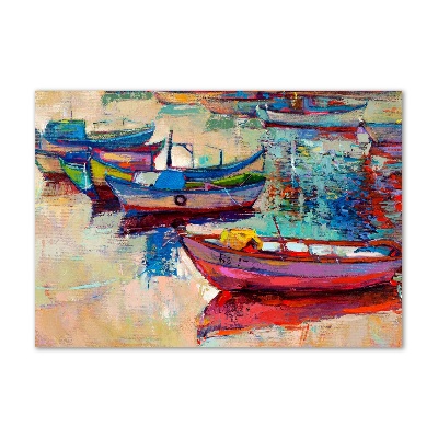Acrylglas-Druck Bunte Boote