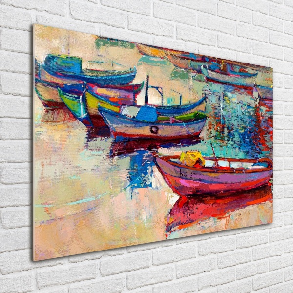 Acrylglas-Druck Bunte Boote