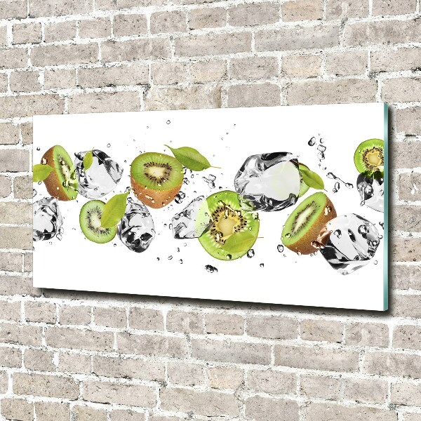 Foto auf Acryl Kiwi und Wasser