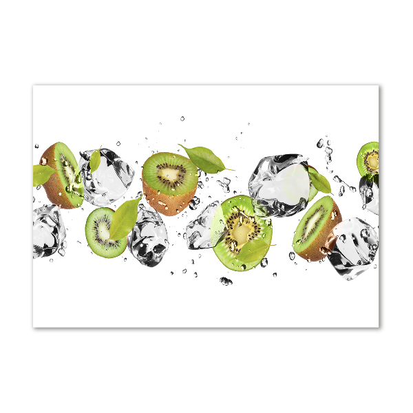 Foto auf Acryl Kiwi und Wasser