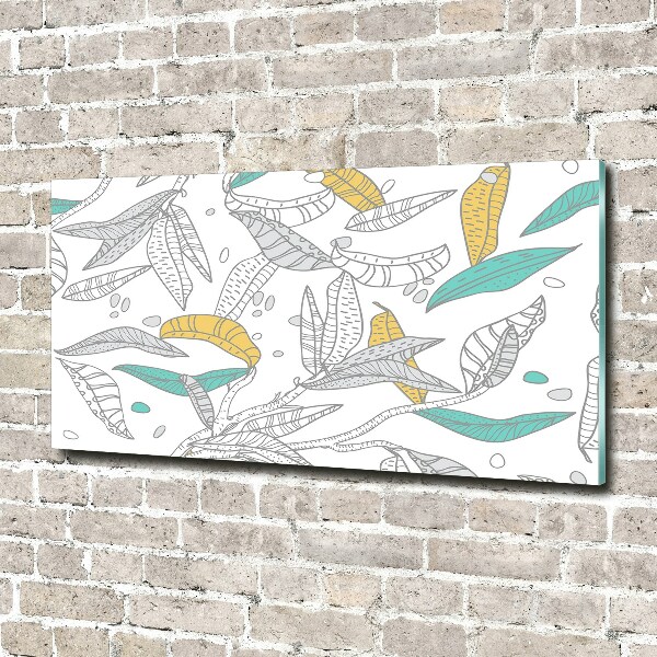 Acrylglas-Druck Bunte Blätter