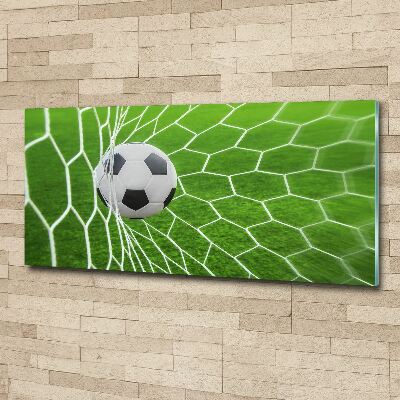 Acrylbild Fotodruck Der Ball ist im Tor