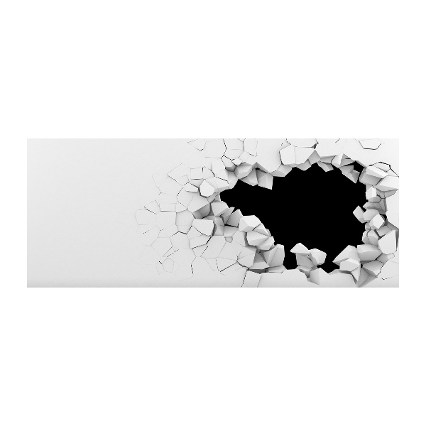 Acrylglas-Druck Loch in der Wand