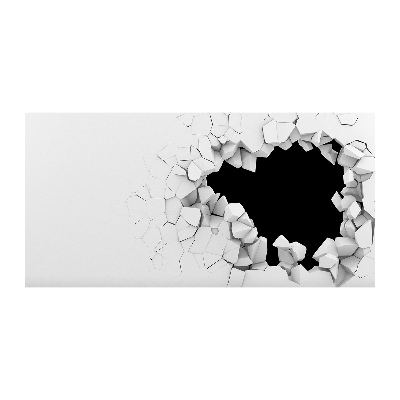 Acrylglas-Druck Loch in der Wand