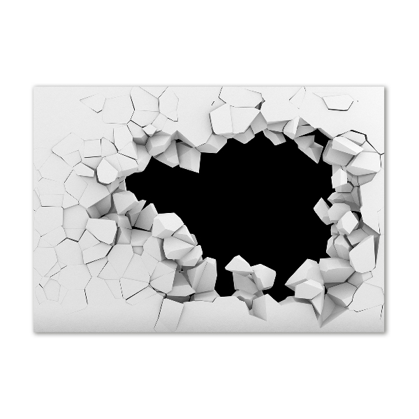 Acrylglas-Druck Loch in der Wand