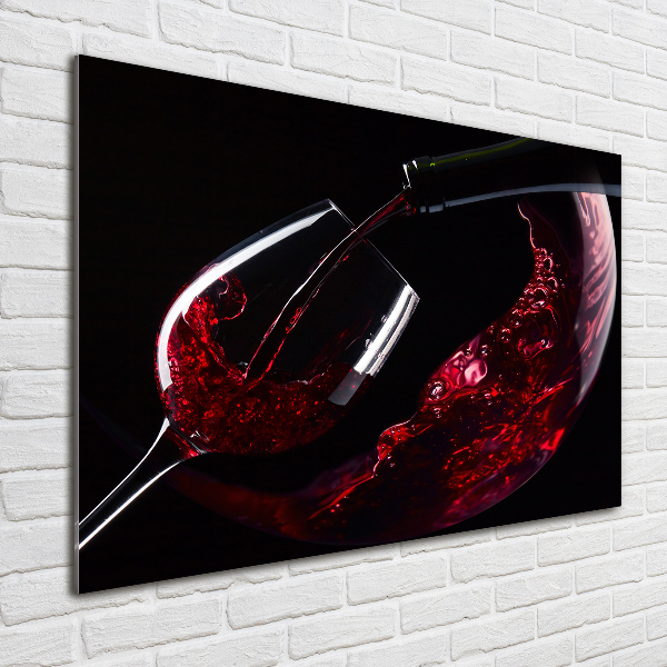 Acrylbild Fotodruck Rotwein