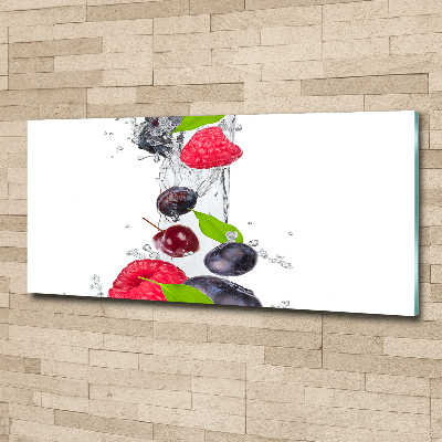 Acrylglas-Druck Obst und Wasser