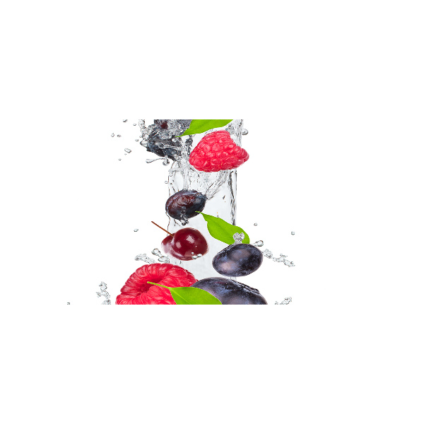 Acrylglas-Druck Obst und Wasser