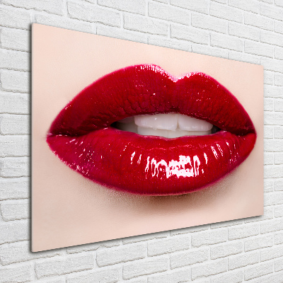 Acrylglas-Druck Rote Lippen