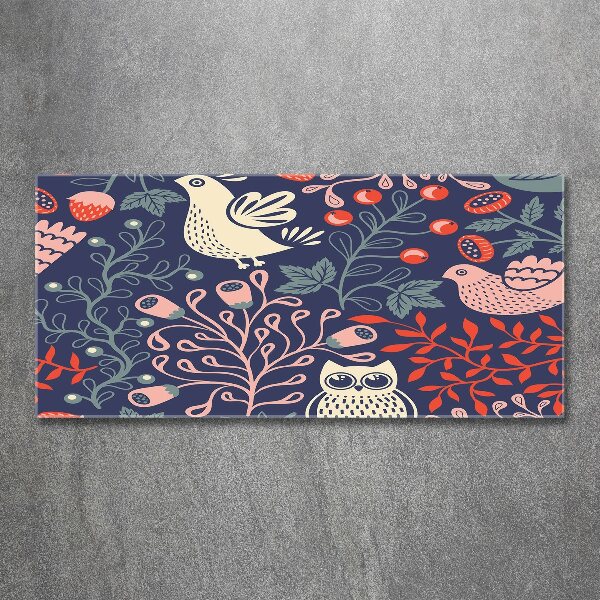 Foto auf Acryl Hühnereulenpflanzen