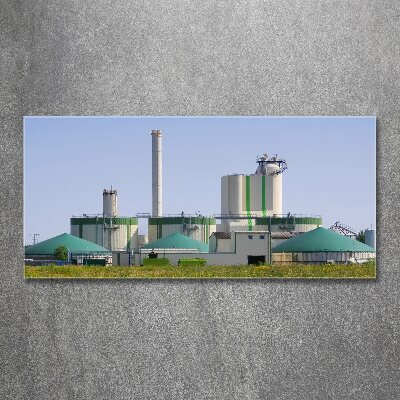 Foto auf Acryl Biogasanlage