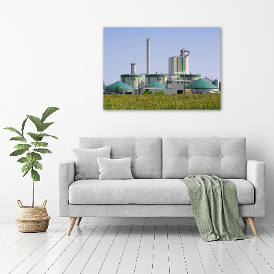Foto auf Acryl Biogasanlage