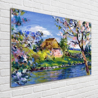 Foto auf Acryl Frühlingslandschaft