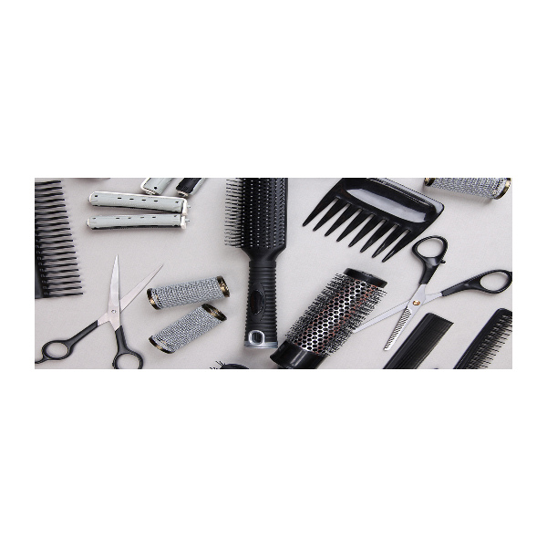 Acrylbild Fotodruck Friseurwerkzeuge