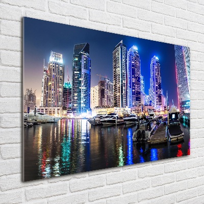 Bild auf Acrylglas Dubai bei Nacht