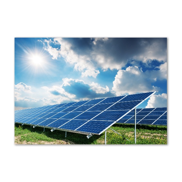 Acrylglas-Druck Solarbatterien