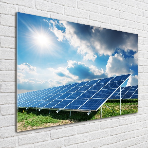Acrylglas-Druck Solarbatterien