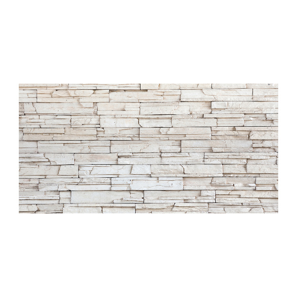 Acrylbild Fotodruck Weiße Steinmauer