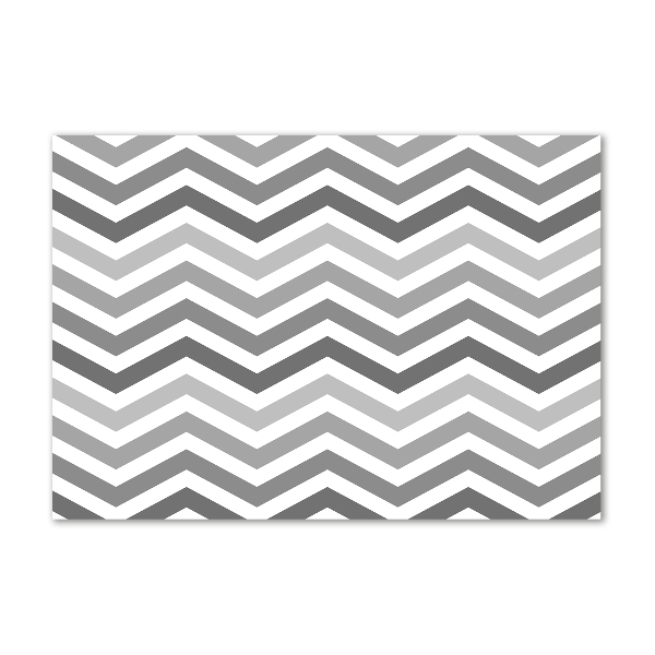 Acrylglas-Druck Graue Zickzacklinien